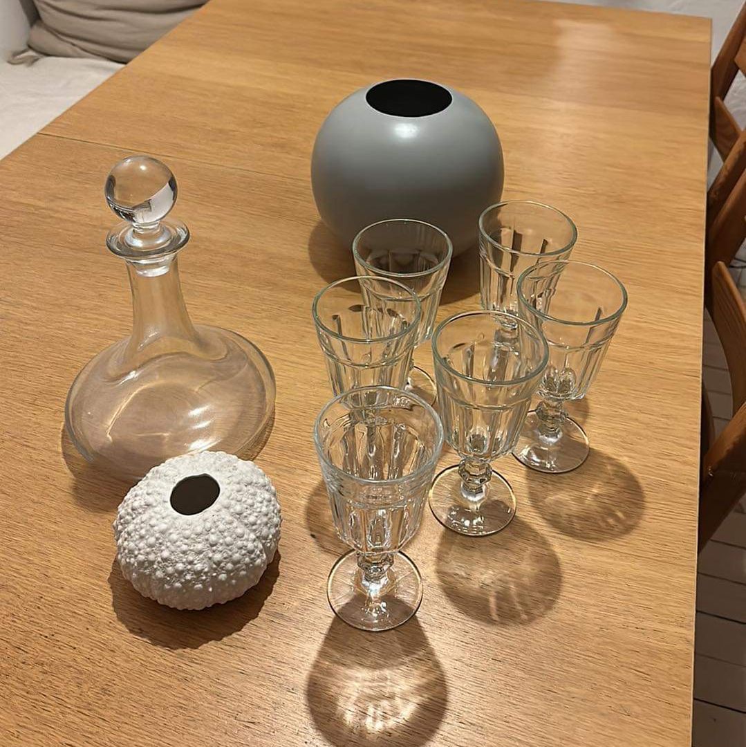 Glass vase karaffel