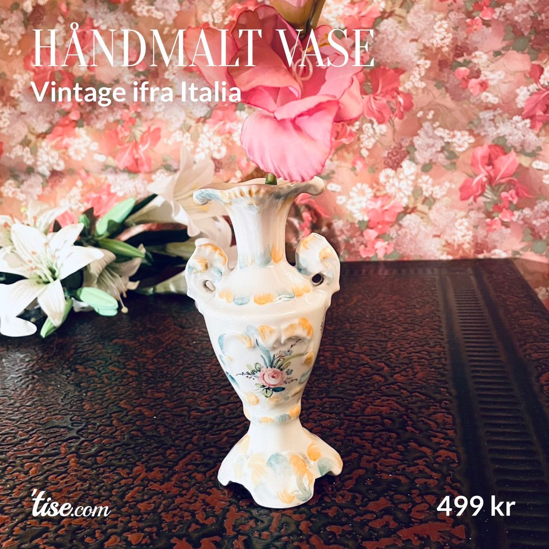 Håndmalt vase