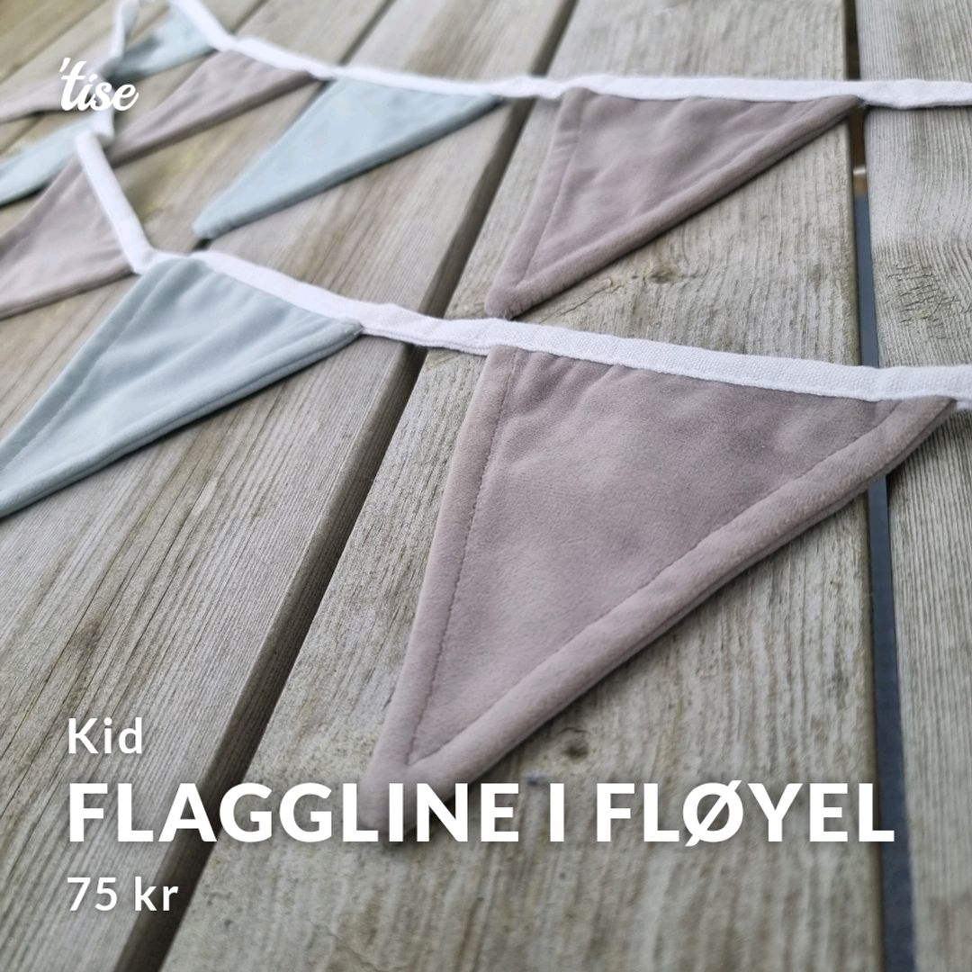 Flaggline I fløyel