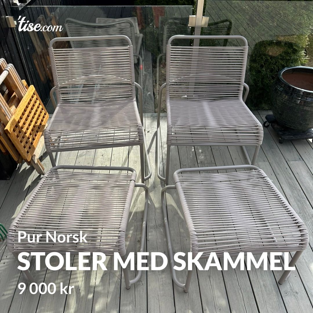 Stoler med skammel