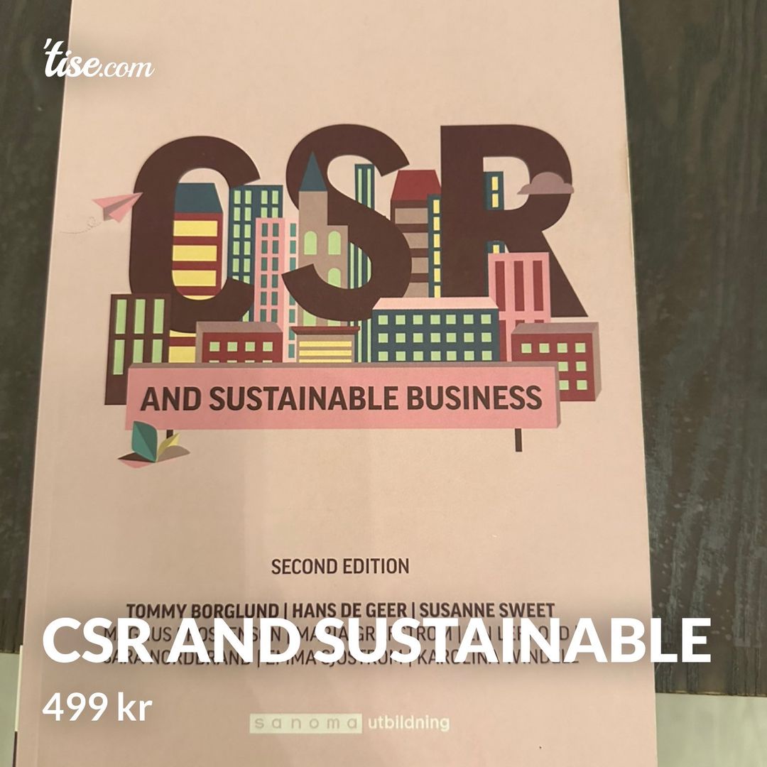 CSR and sustainable