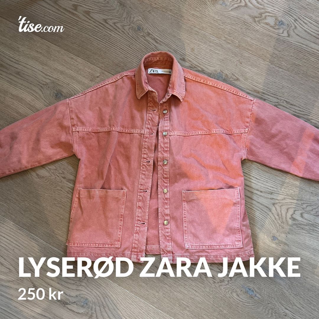 Lyserød Zara jakke