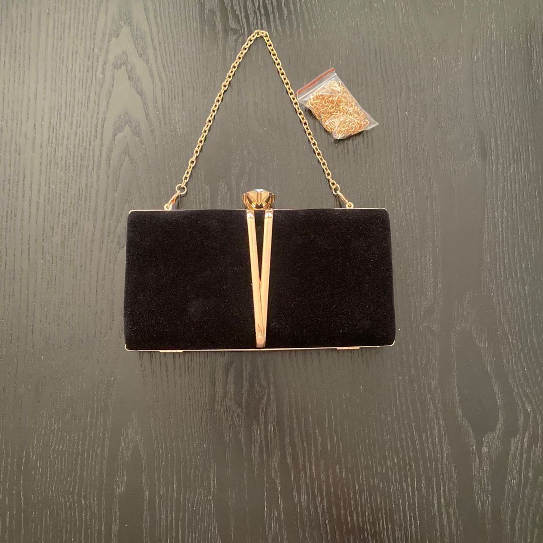 Svart evening bag