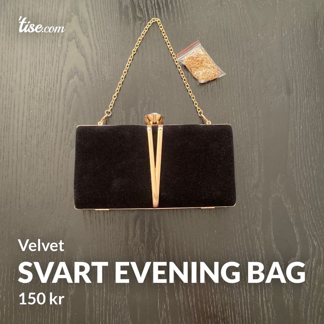 Svart evening bag