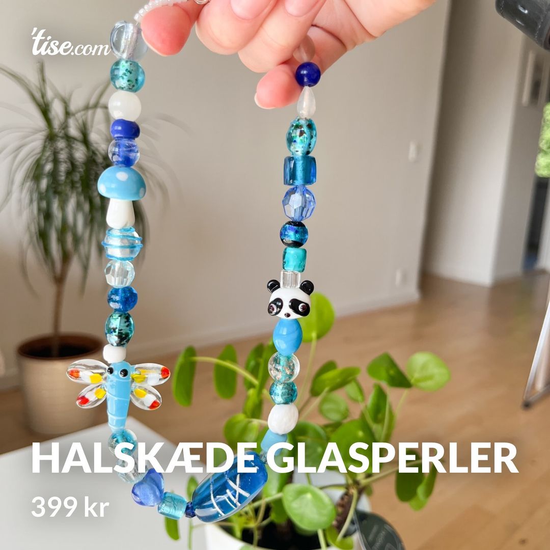 Halskæde glasperler