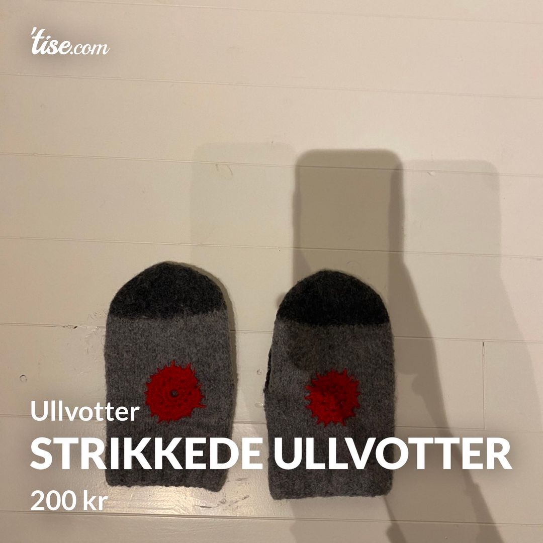 Strikkede ullvotter