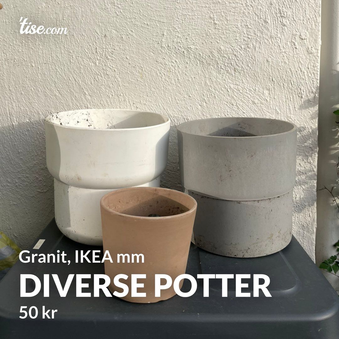 Diverse potter