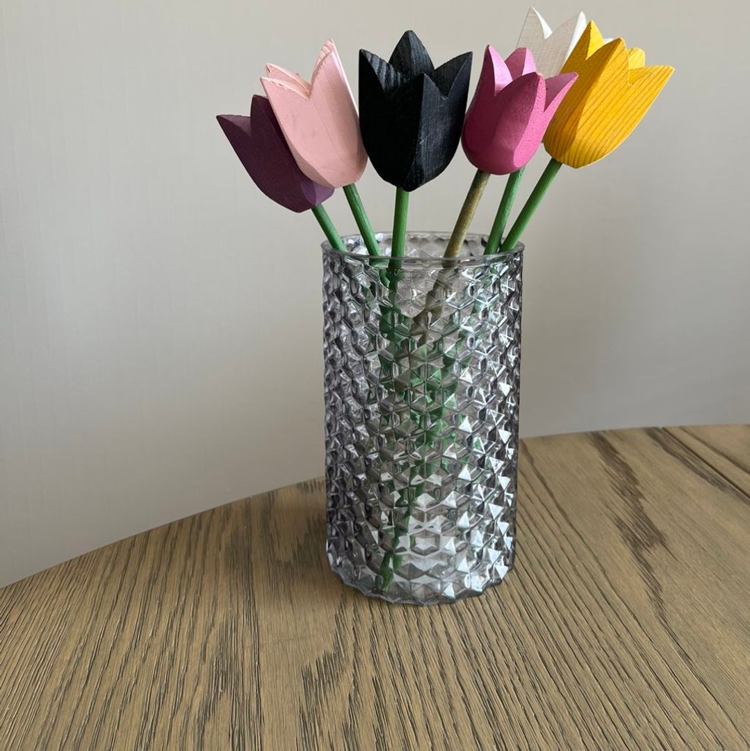 Smoked grey vase