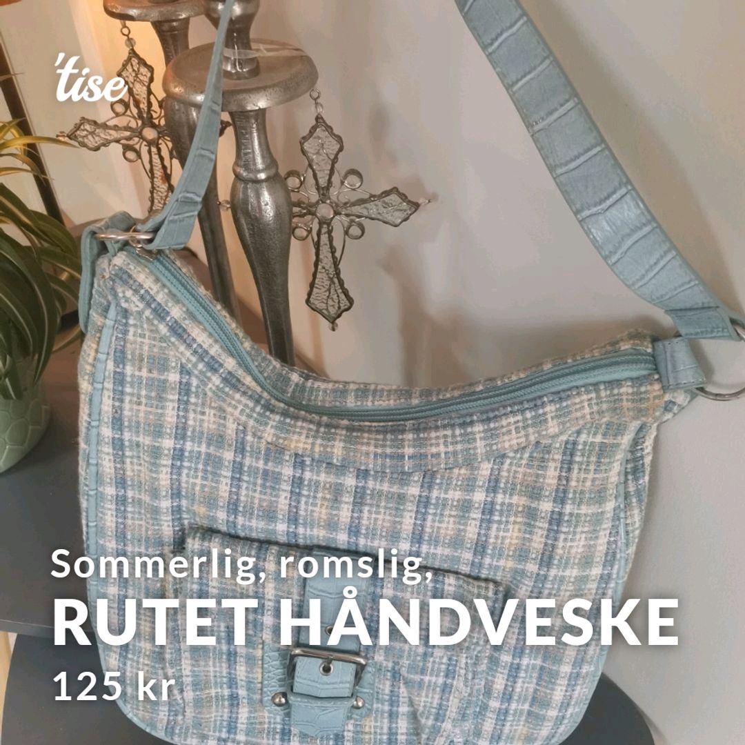 Rutet Håndveske