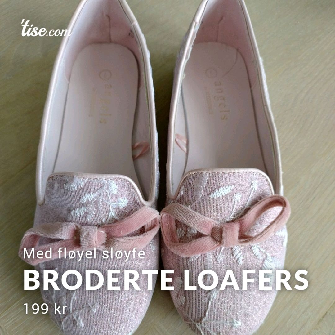 Broderte loafers