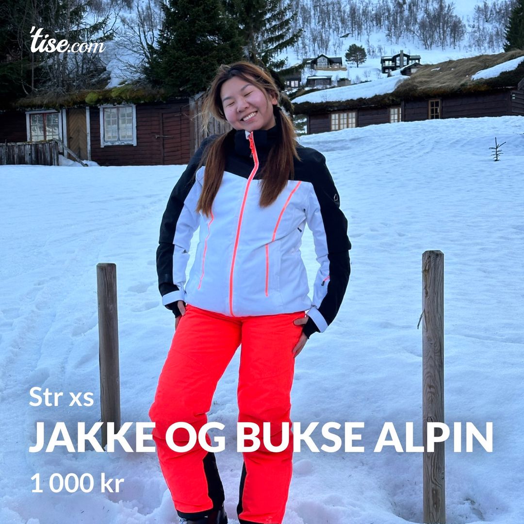 Jakke og bukse alpin