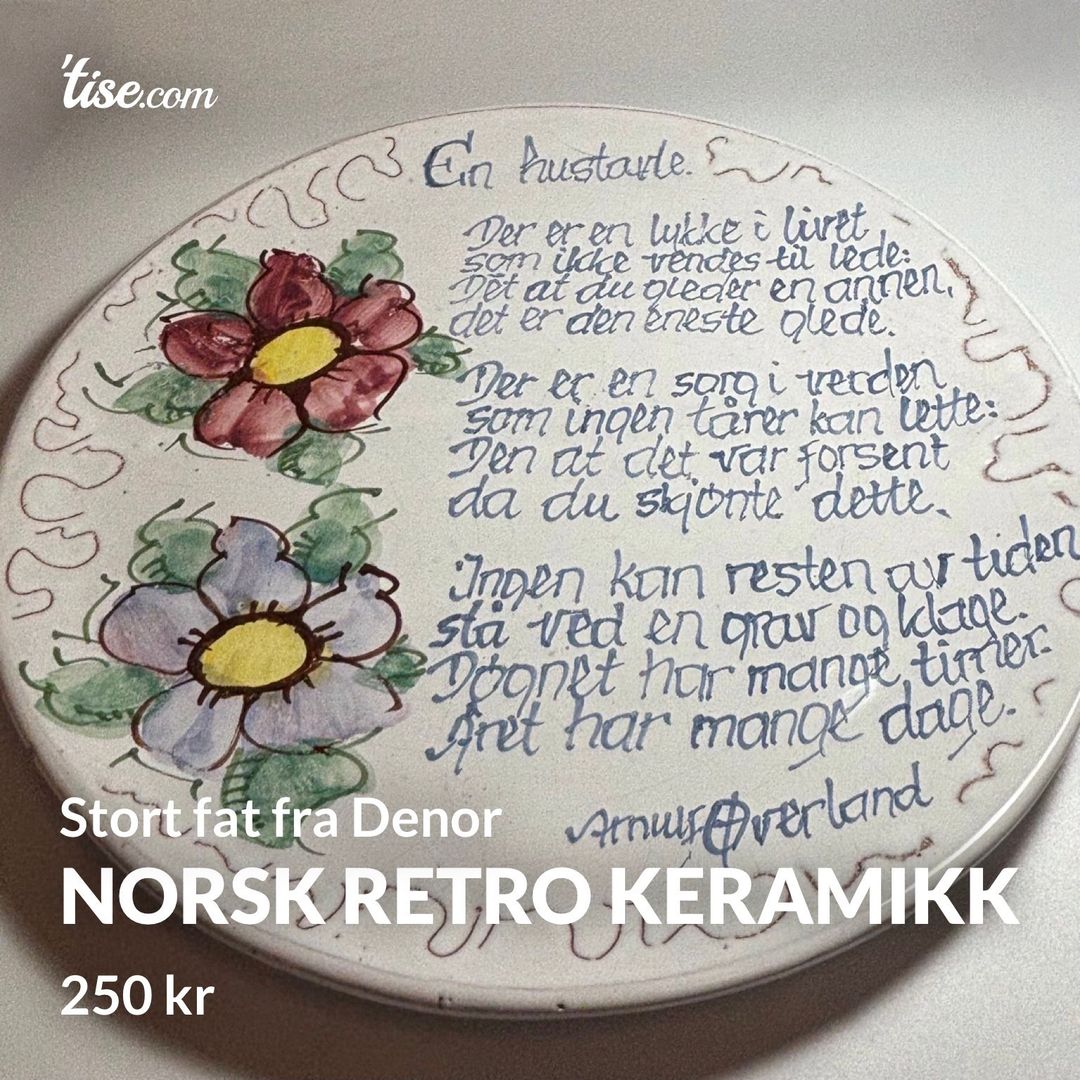 Norsk retro keramikk