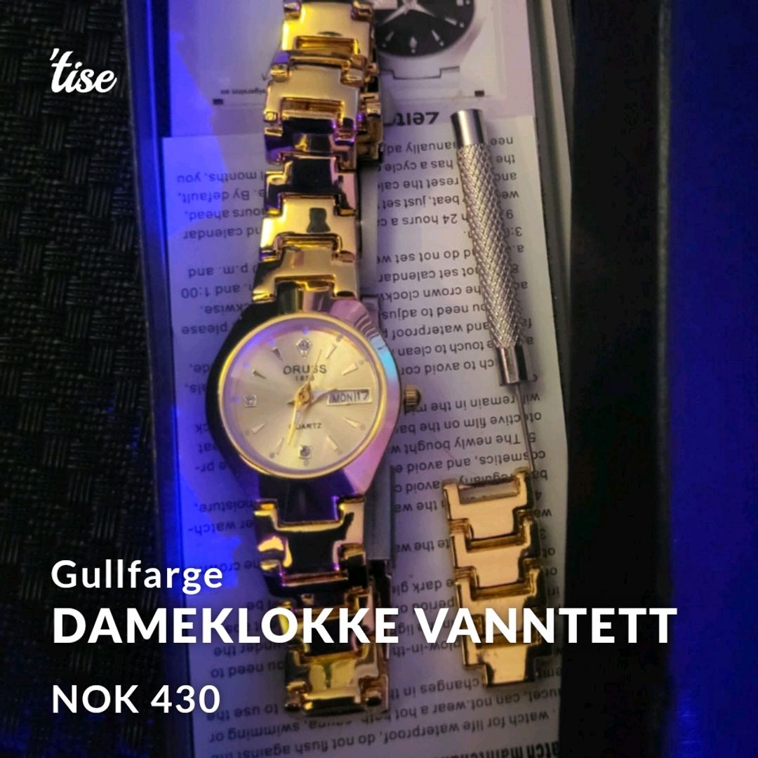 Dameklokke Vanntett