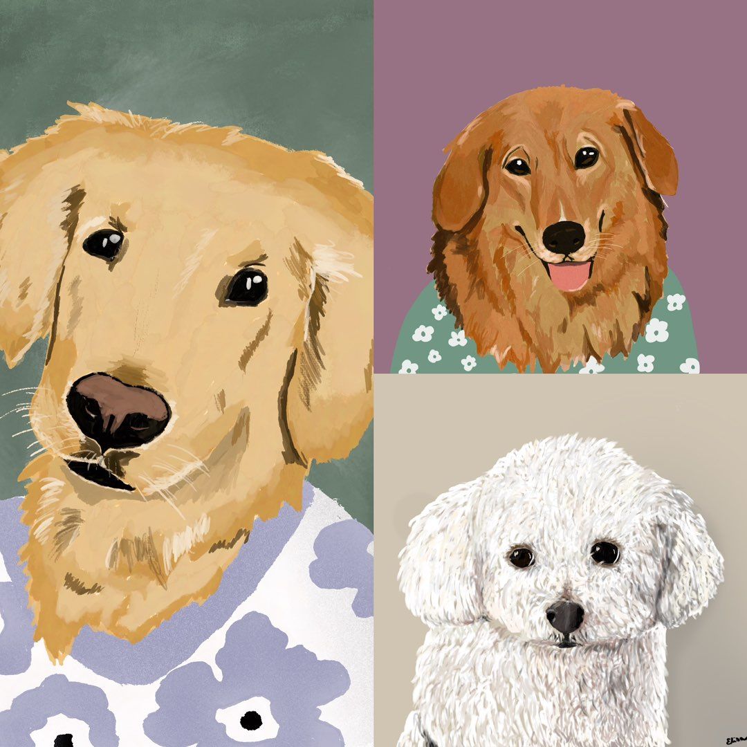 Custom dog potrait