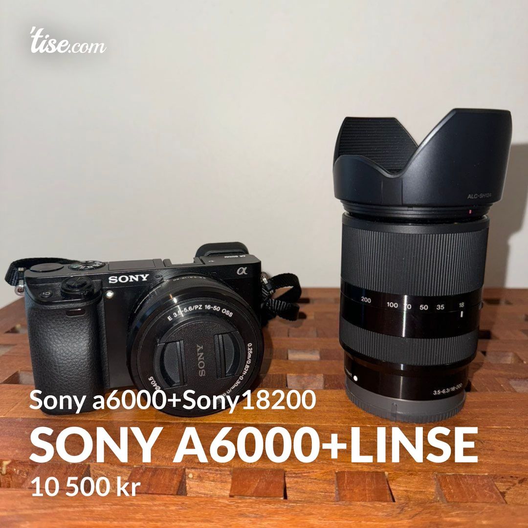 Sony a6000+linse