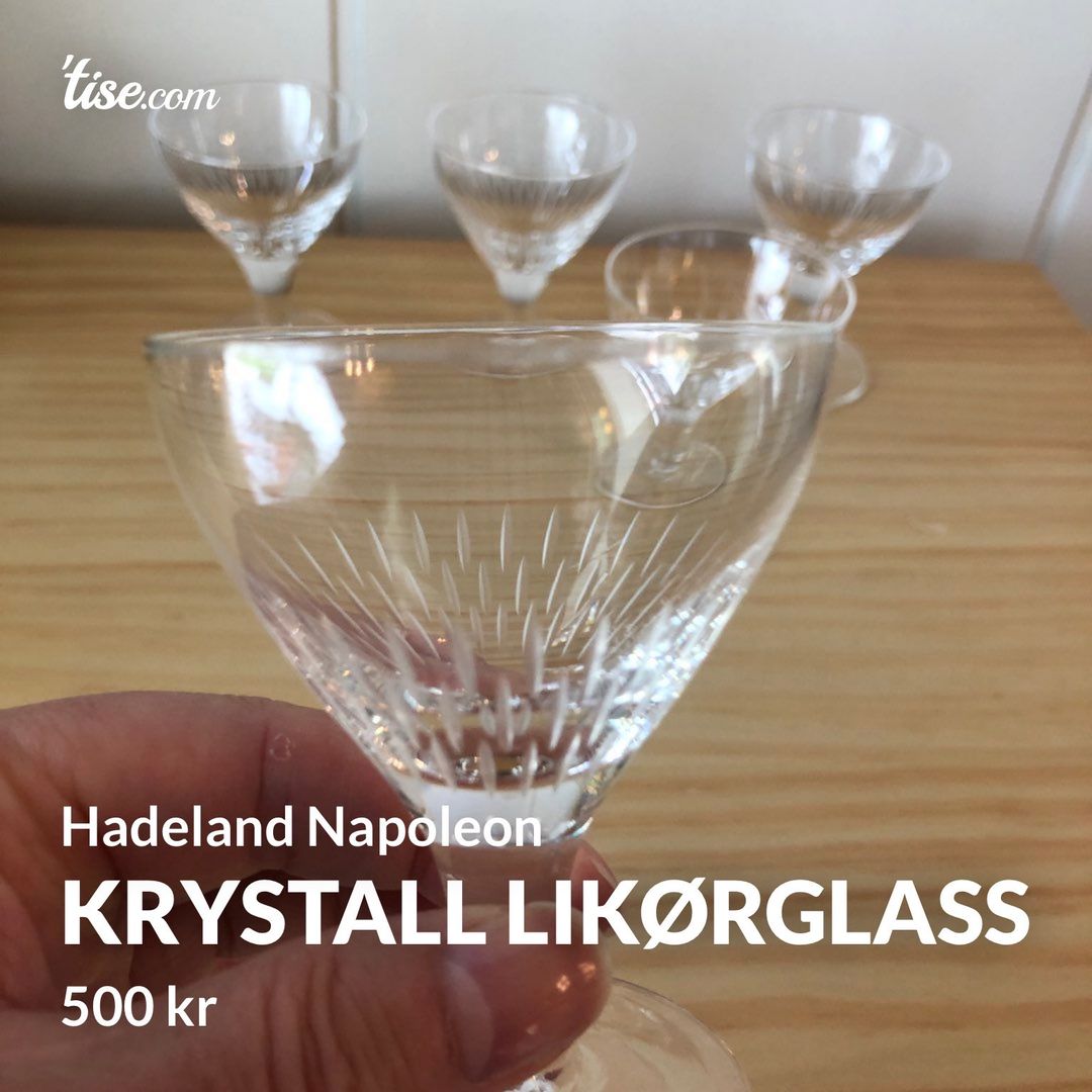 Krystall likørglass