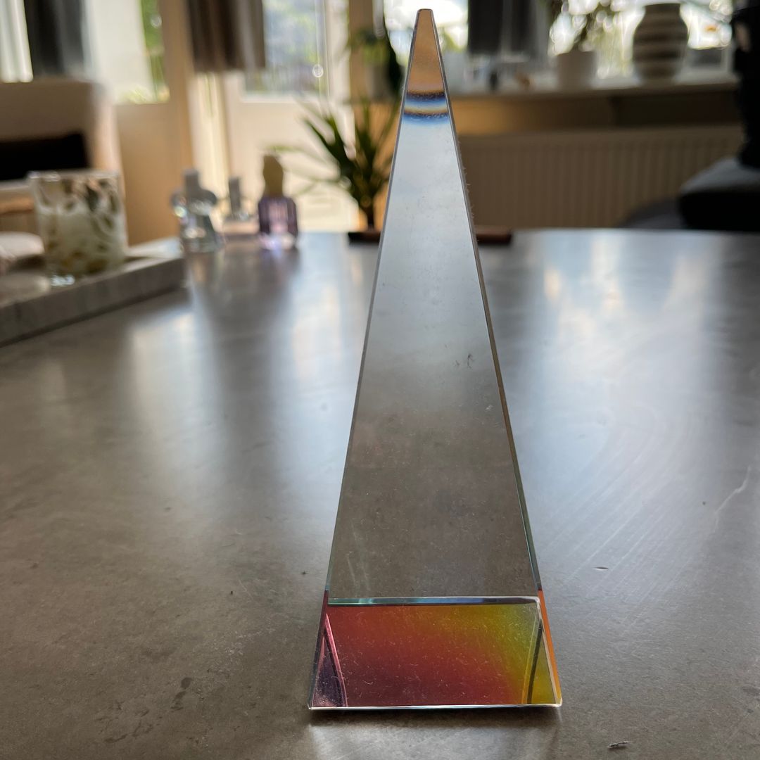 Glas pynte pyramide