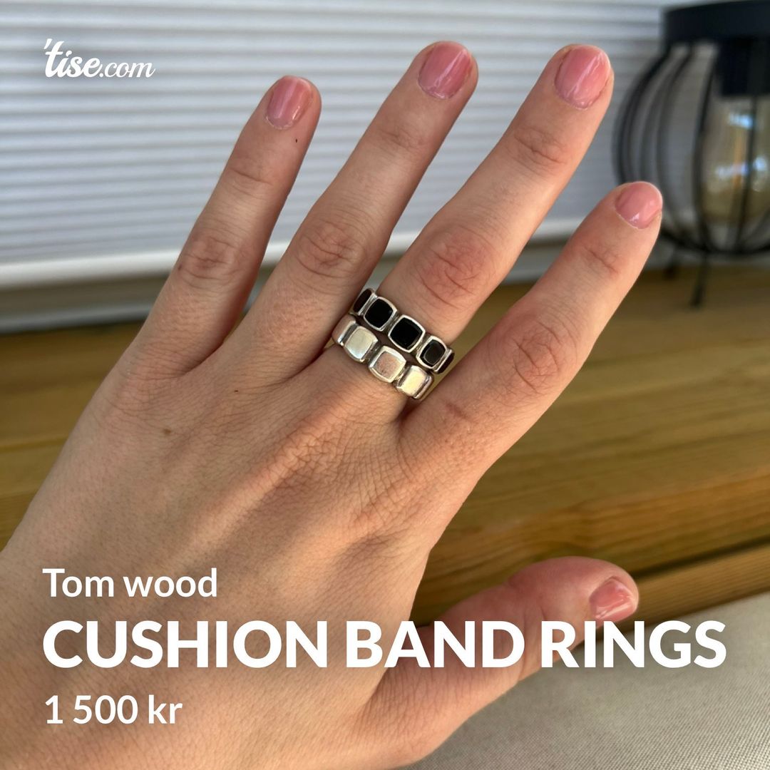 Cushion band rings