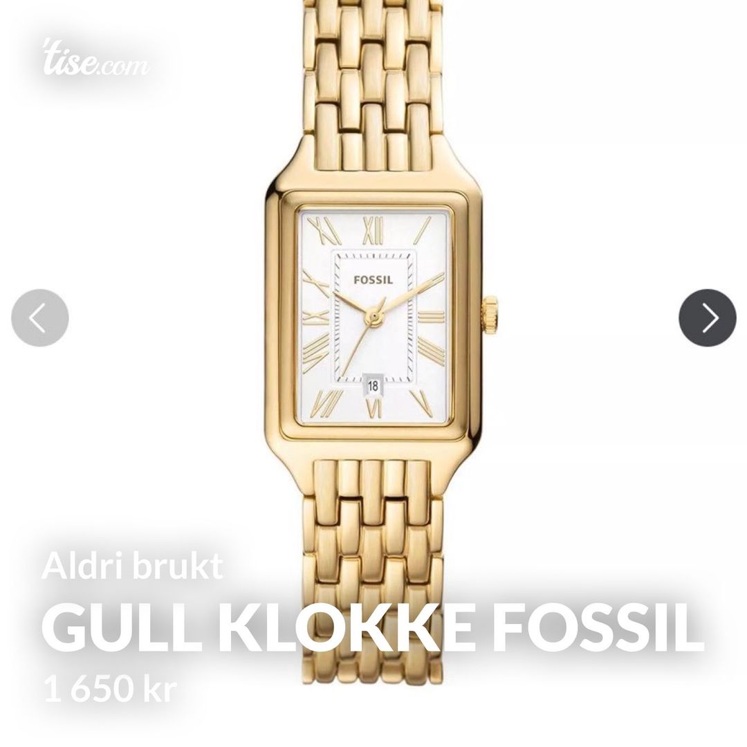 Gull klokke fossil