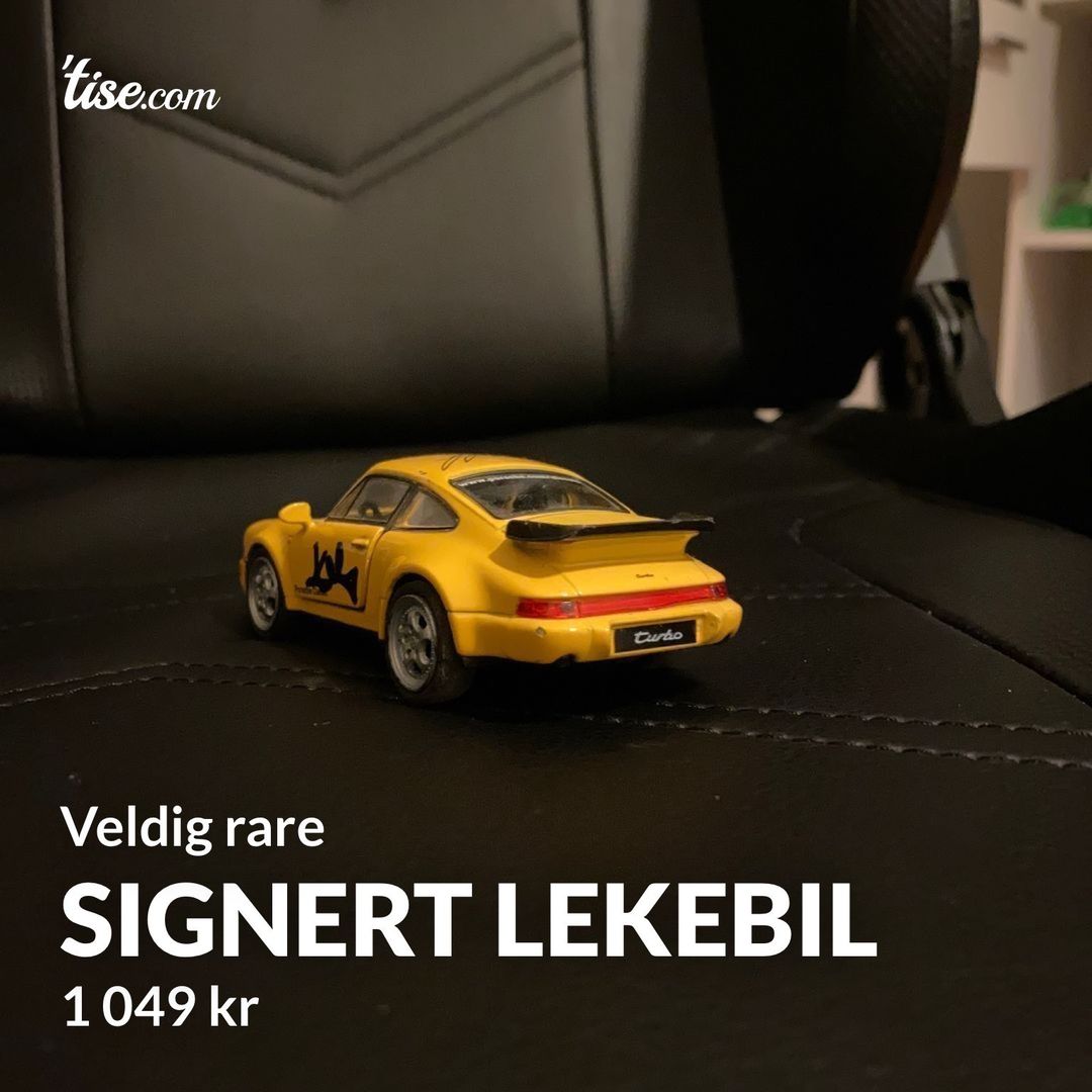 Signert lekebil