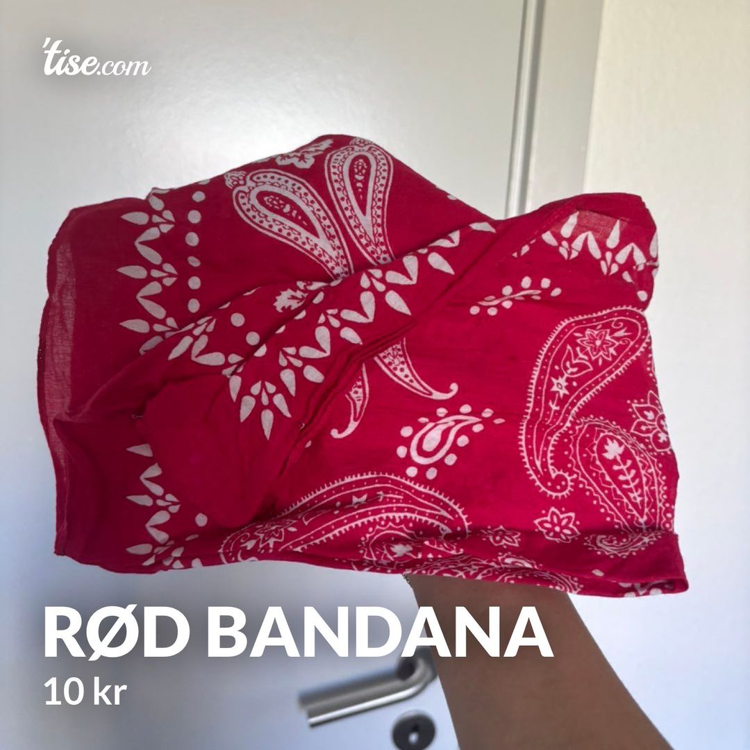 Rød bandana