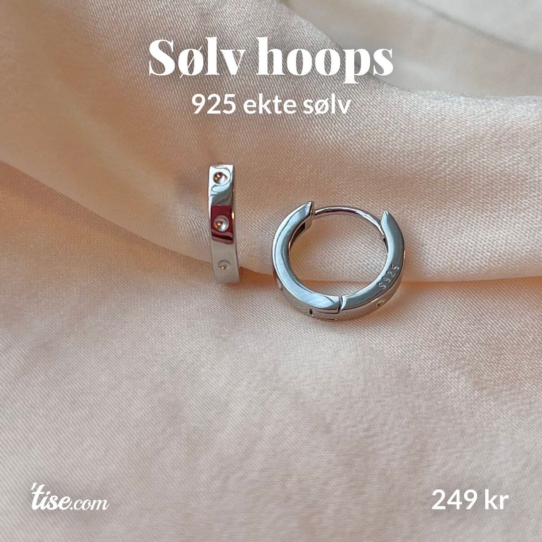 Sølv hoops