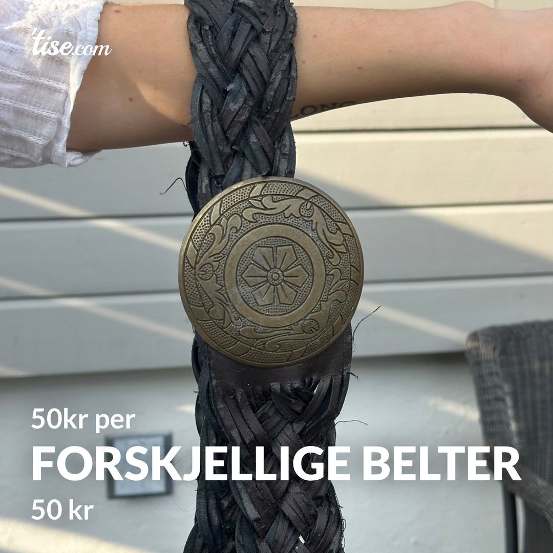 Forskjellige belter