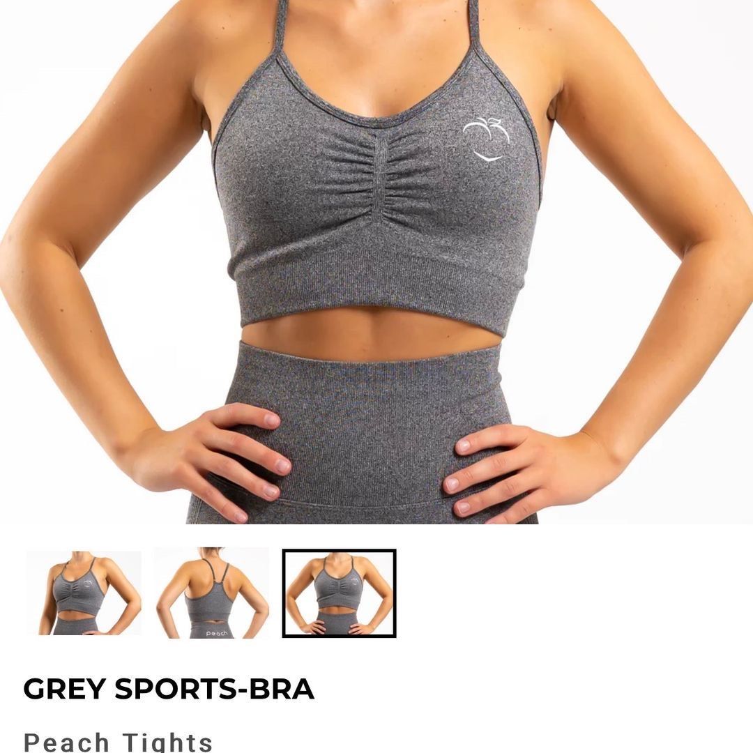 sports bra fra peach