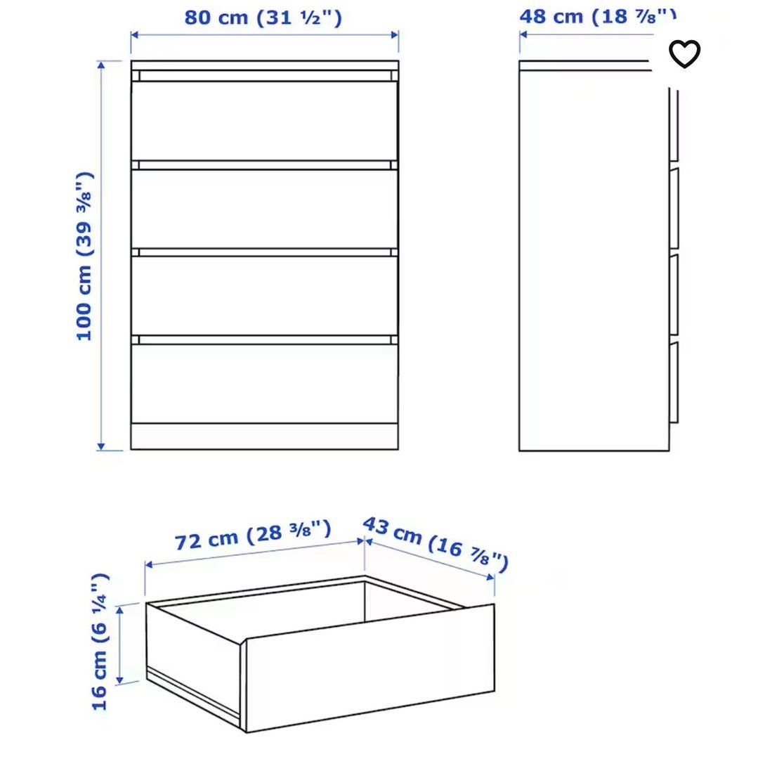 Malm kommode