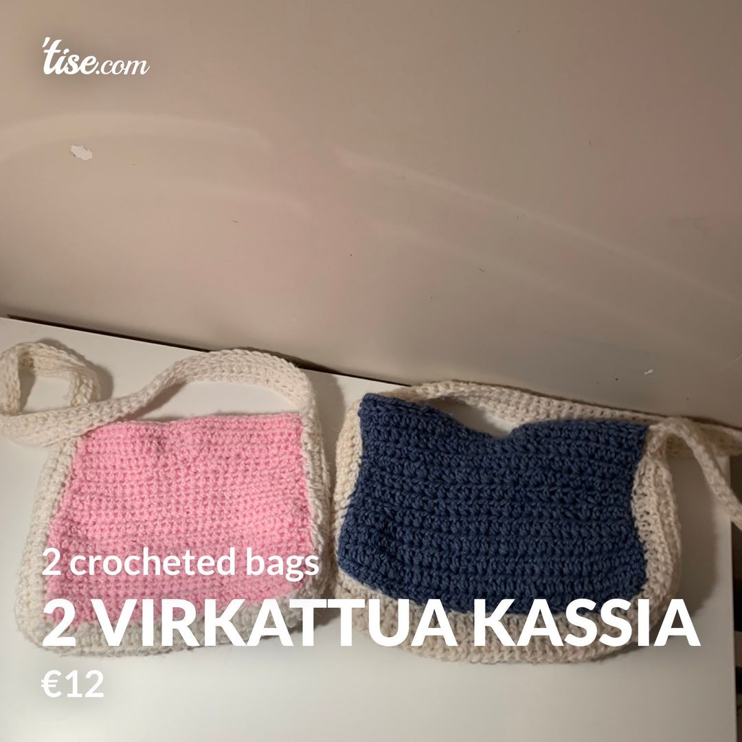 2 virkattua kassia