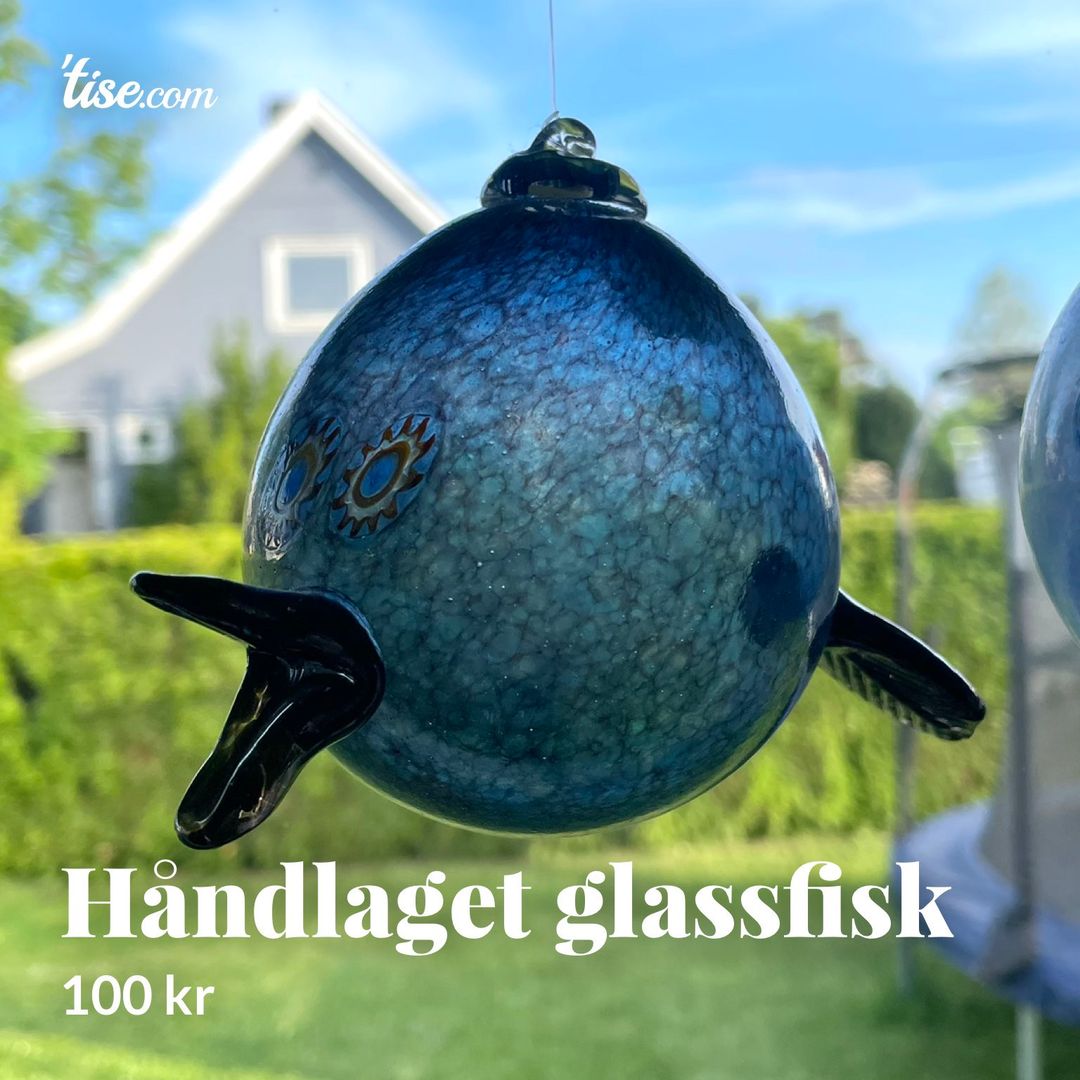 Håndlaget glassfisk