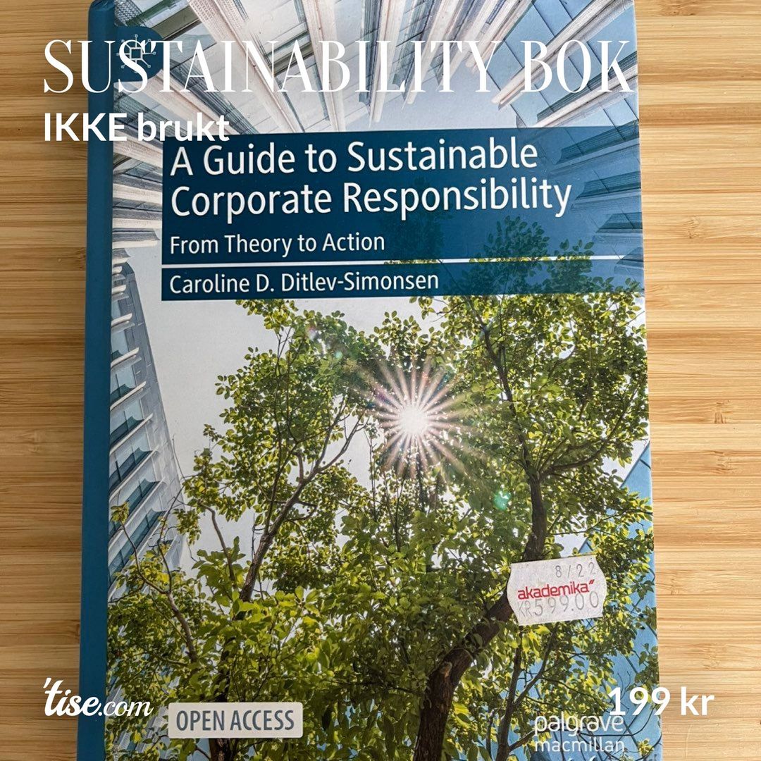 Sustainability bok