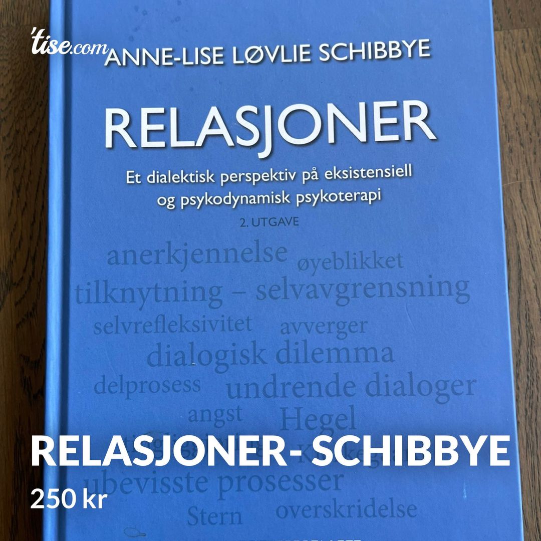 Relasjoner- Schibbye