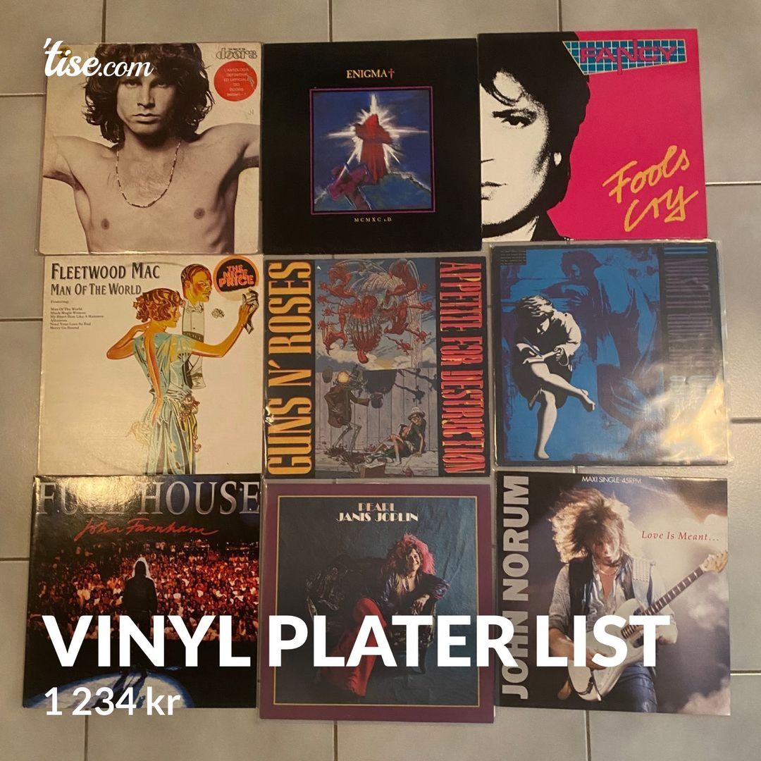 Vinyl plater list