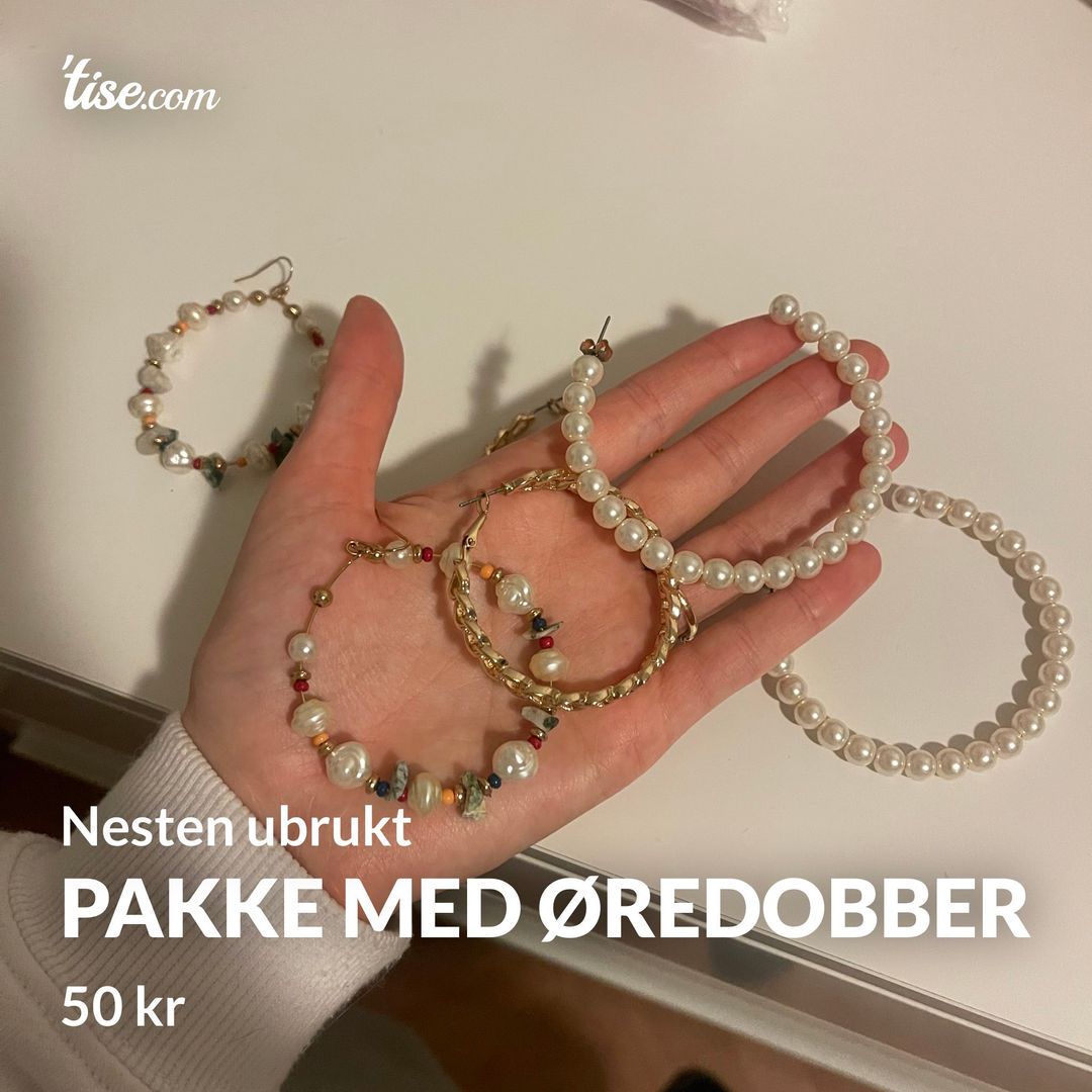 Pakke med øredobber