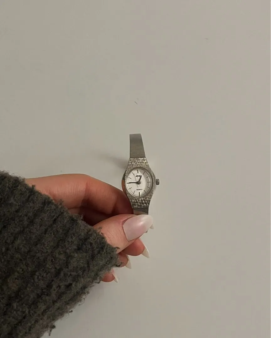 silver watch