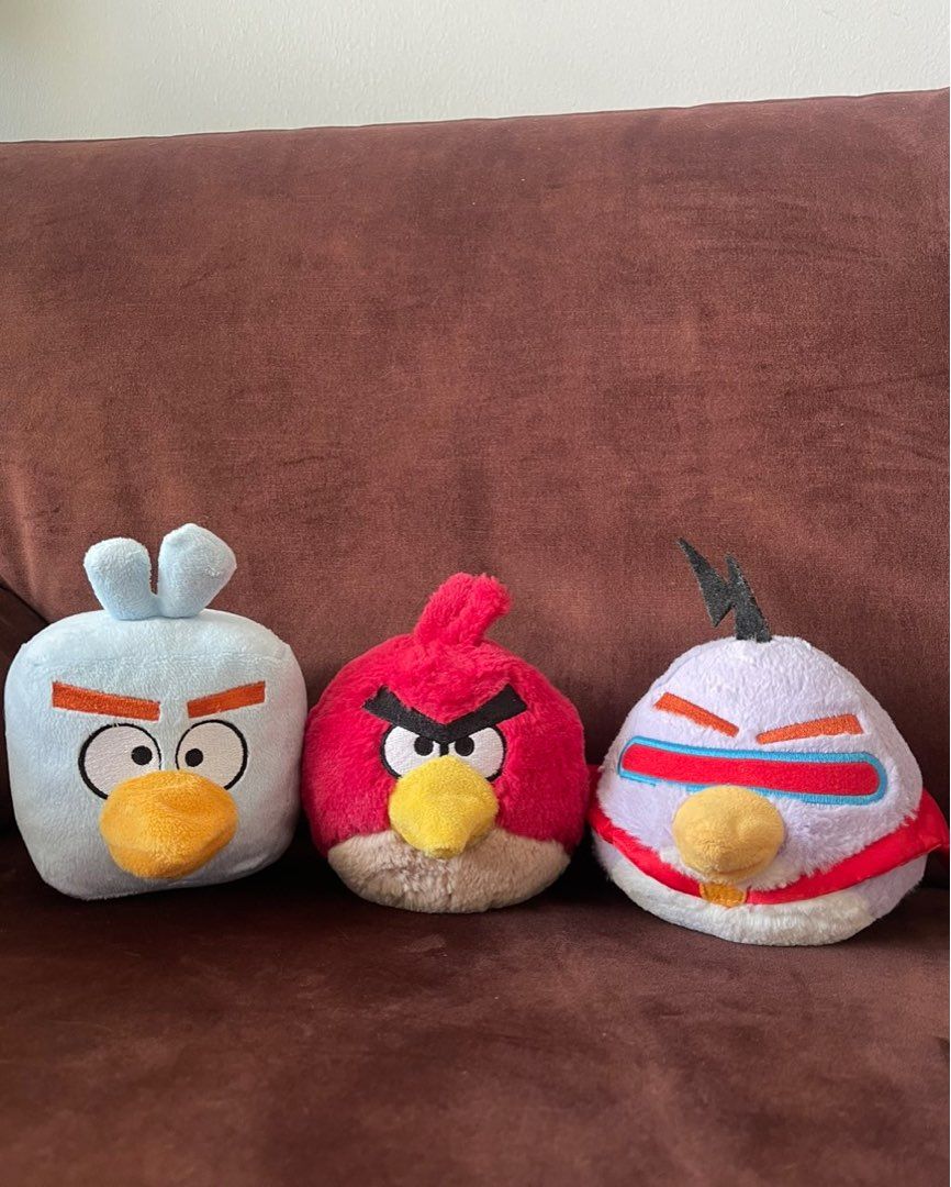 Angry birds plushies