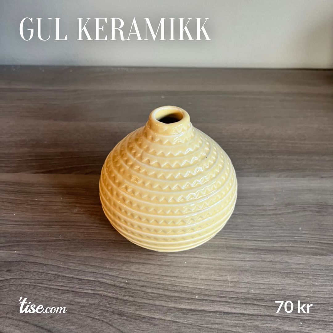 Gul keramikk