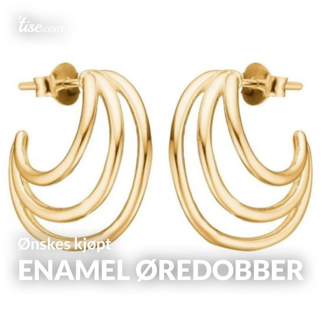 Enamel øredobber