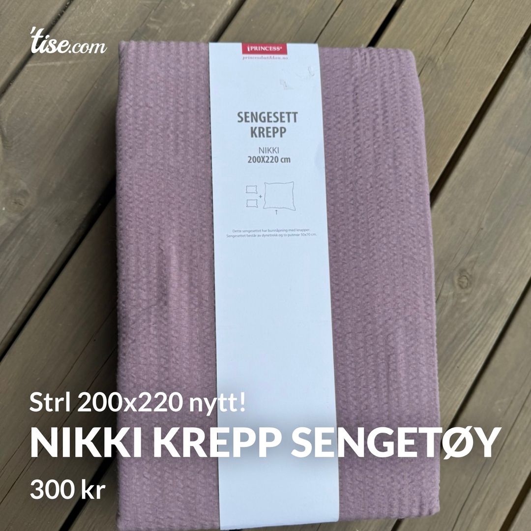 NIKKI krepp sengetøy