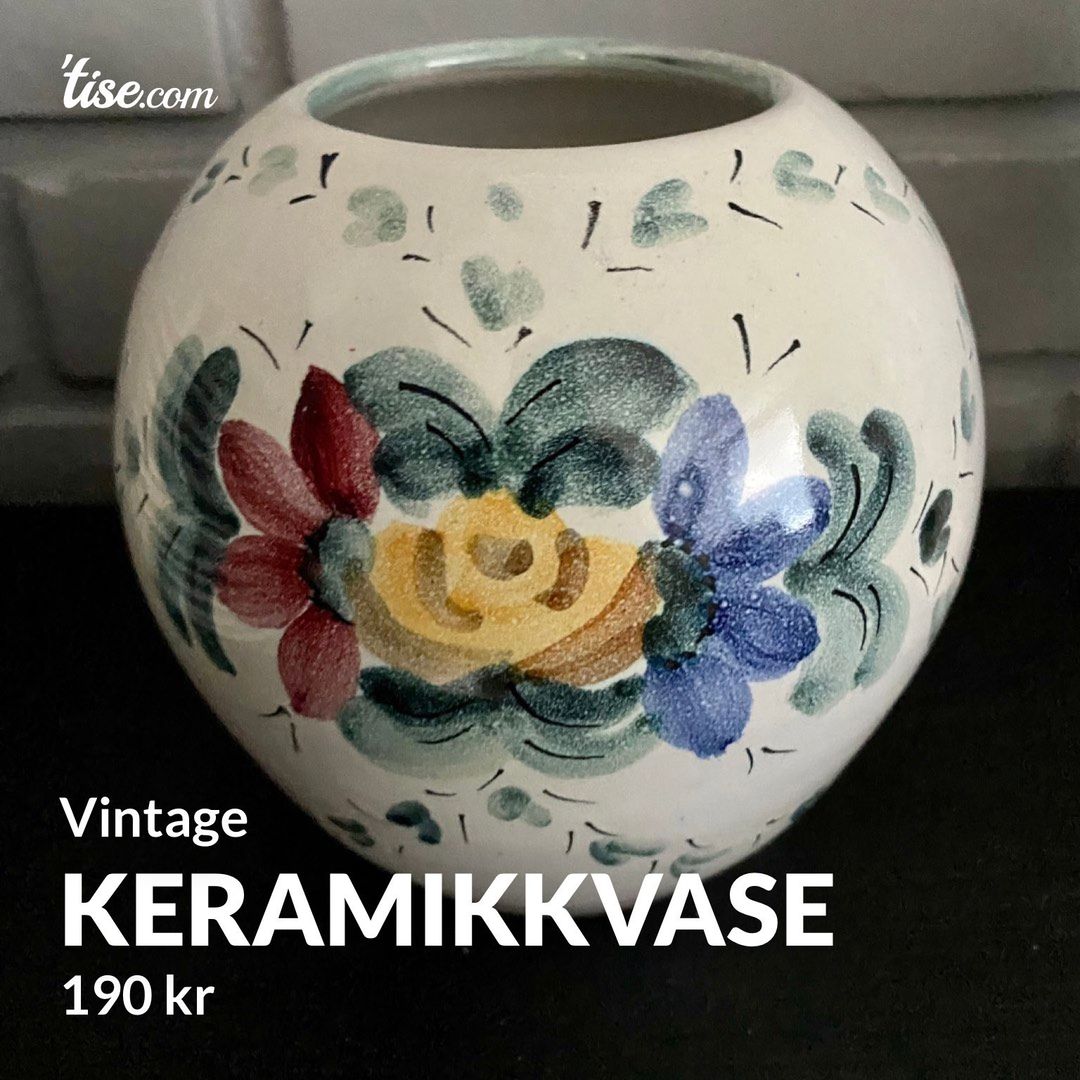 Keramikkvase