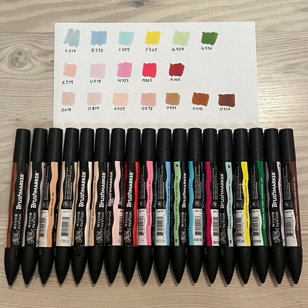 18 Brushmarkers