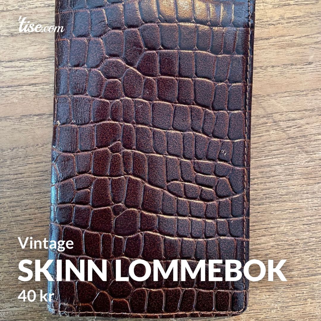 Skinn lommebok