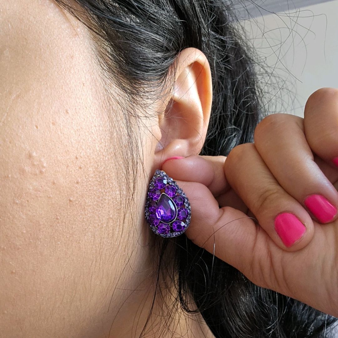 Purple Earrings