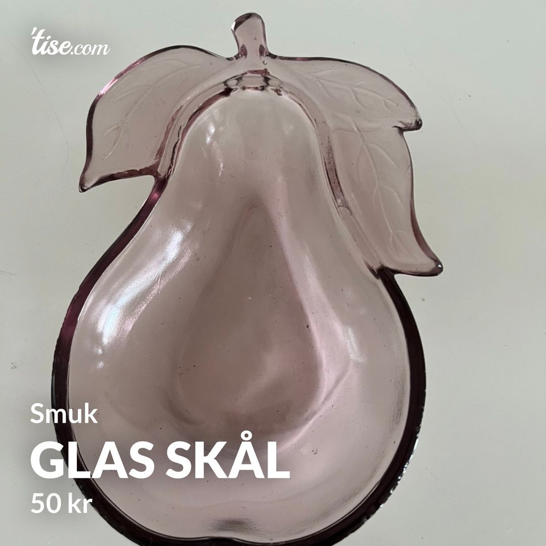 Glas skål