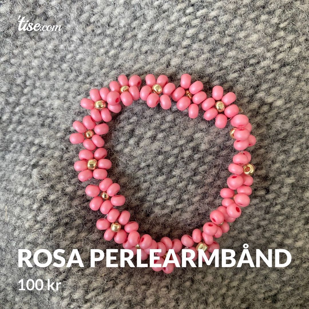 rosa perlearmbånd