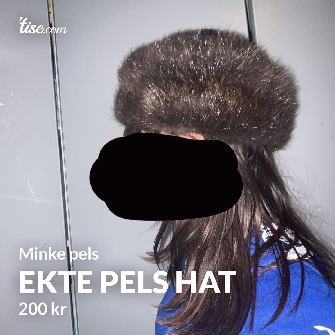 Ekte pels hat