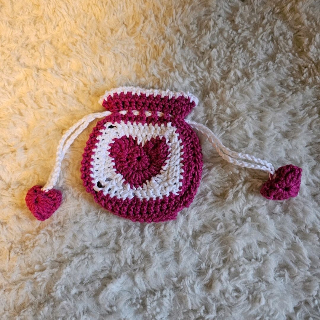 Crochet Pouch Heart