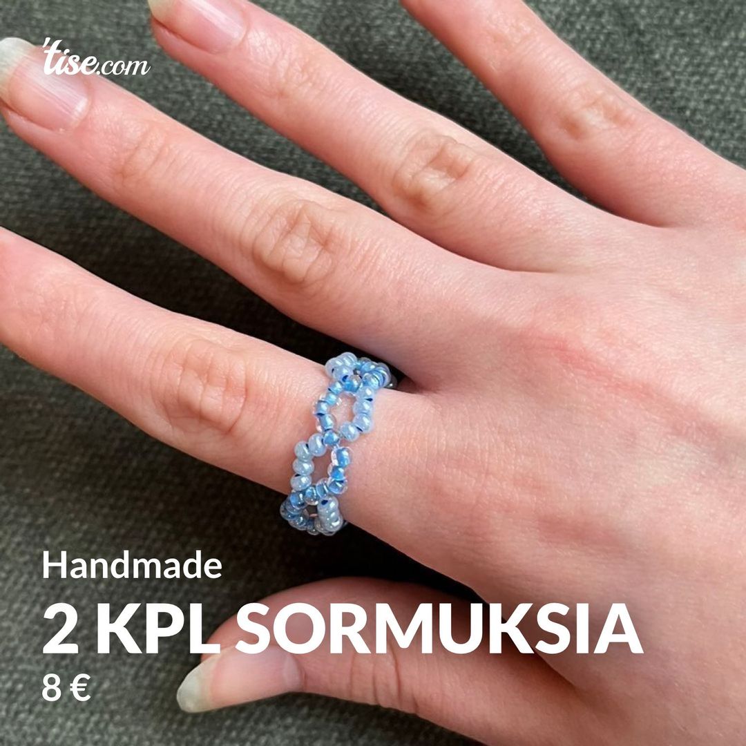 2 kpl sormuksia