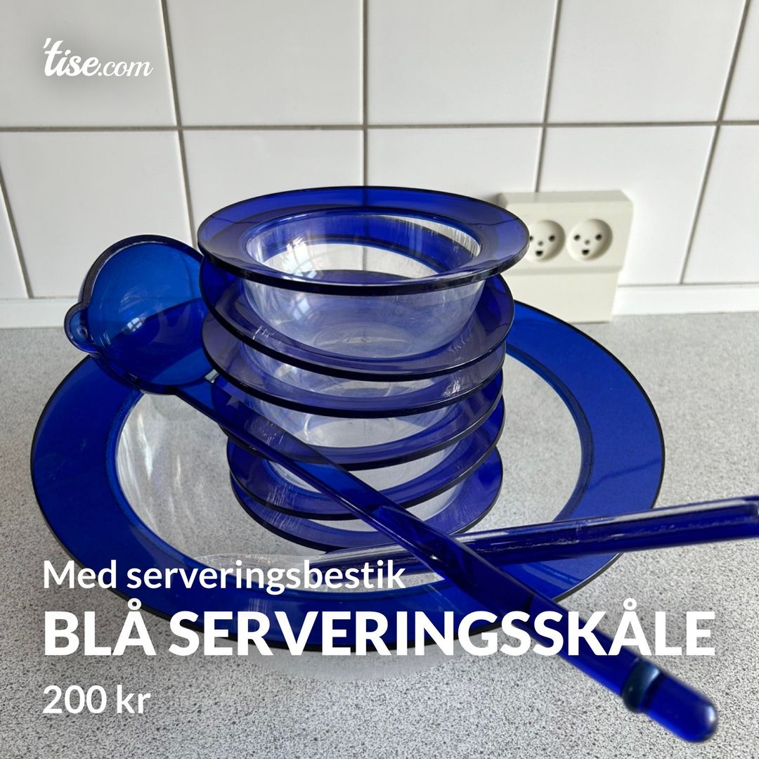 Blå Serveringsskåle